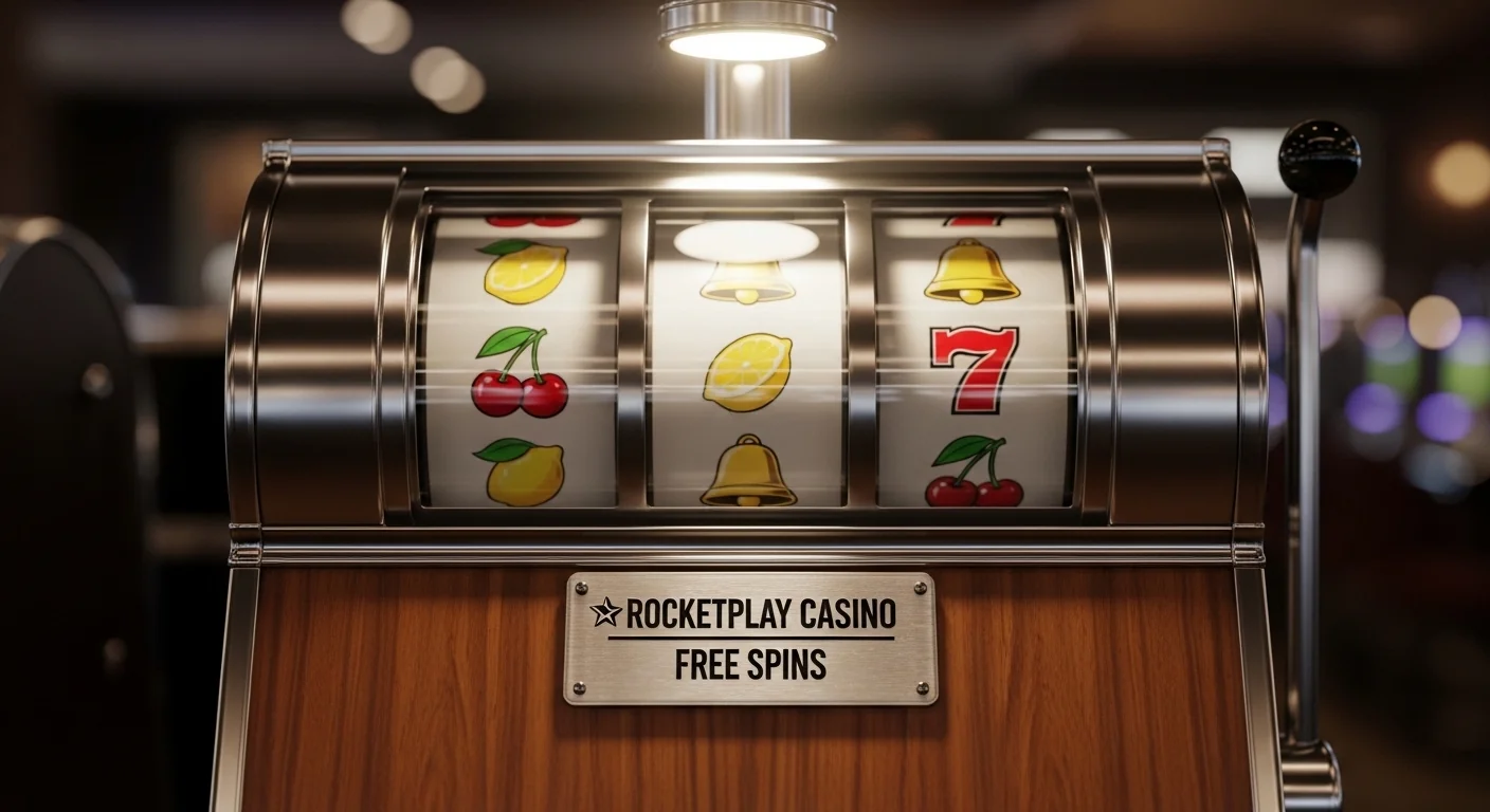 Casino website displayed on phone
